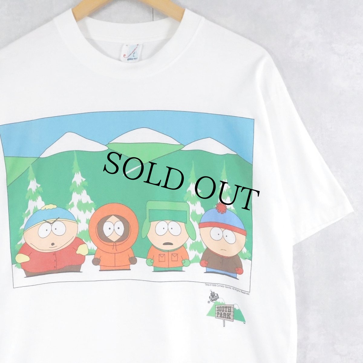 画像1: 90's SOUTH PARK キャラクタープリントTシャツ M (1)