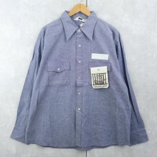 画像1: 70's Action Age シャンブレーシャツ DEADSTOCK XL (1)
