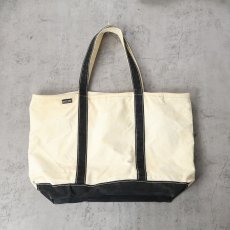 画像1: 90's LANDS' END USA製 キャンバストートバッグ XLARGE (1)