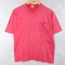 画像2: 70's Harley-Davidson USA製 ロゴプリント ポケットTシャツ M (2)