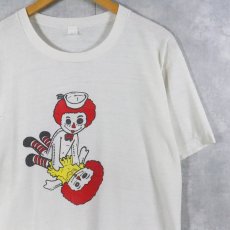 画像1: 80's〜 Raggedy Ann & Andy キャラクターパロディ エロプリントTシャツ (1)