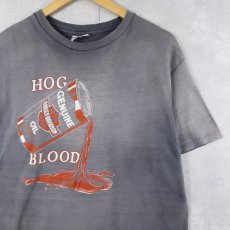 画像1: 80's Harley-Davidson USA製 "Hogs Blood" プリントTシャツ XL (1)