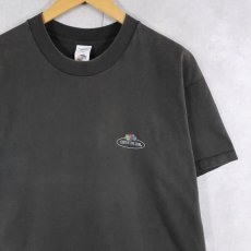 画像1: 90's FRUIT OF THE LOOM IRELAND製 ロゴプリントTシャツ BLACK M (1)