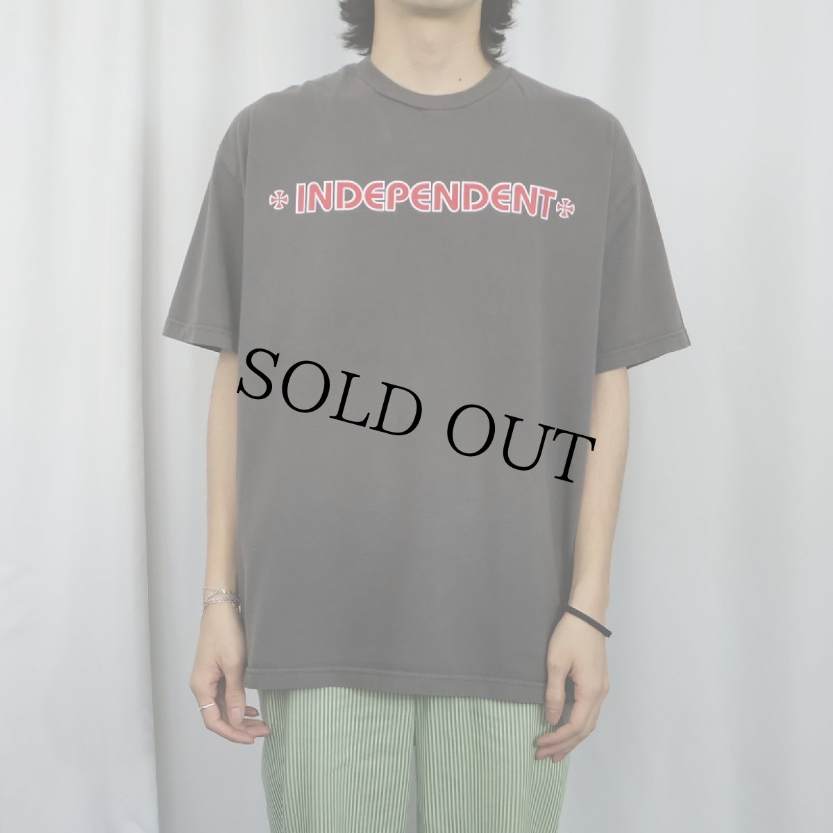 画像3: 2000's INDEPENDENT ロゴプリントTシャツ XL (3)