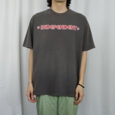 画像3: 2000's INDEPENDENT ロゴプリントTシャツ XL (3)