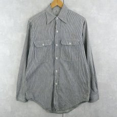 画像1: 60〜70's ヒッコリーストライプ ワークシャツ (1)