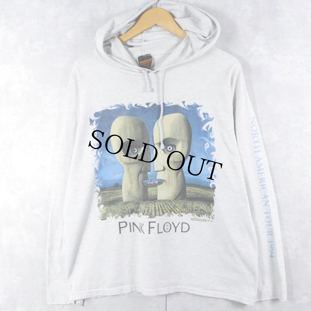 画像1: 90's PINK FLOYD USA製 "The Division Bell" ロックバンドツアー フード付きロンT XL (1)