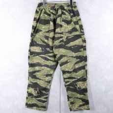 画像3: 70's〜 USA製 タイガーストライプカモ柄 プルオーバーカットソー / パンツ SETUP S (3)