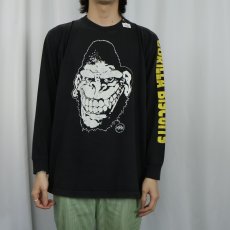 画像3: 1991 Gorilla Biscuits "Kick you where you live Tour" ハードコアパンクバンドプリントロンT BLACK XL (3)