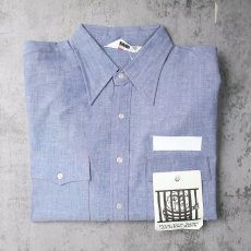 画像2: 70's Action Age シャンブレーシャツ DEADSTOCK XL (2)