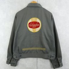 画像1: 70's Lee USA製 "Schaefer Beer" ワッペン付き ワークジャケット SIZE44 (1)