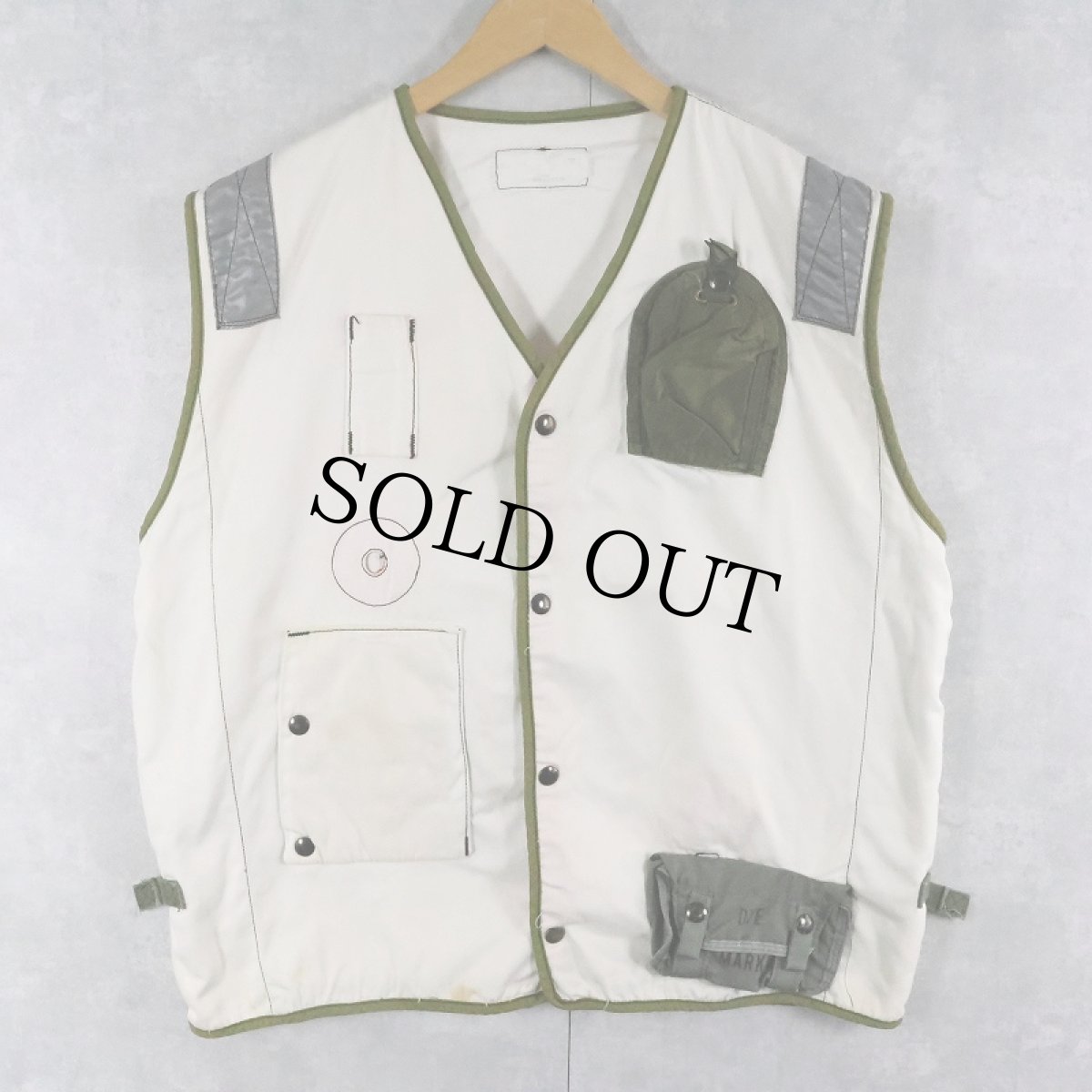 画像1: 80's U.S.NAVY LIFE PRESERVER VEST LARGE (1)