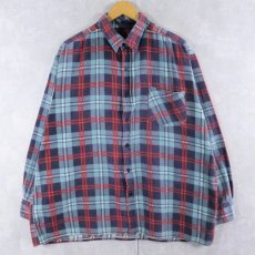 画像1: SAUGATUCK チェック柄 ライトネルシャツ XL (1)