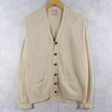 画像1: 60's McGREGOR USA製 ウール×アクリルニットカーディガン SIZE42 (1)