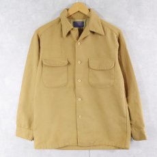 画像1: 70's PENDLETON USA製 ウールオープンカラーシャツ M (1)
