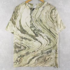 画像1: GILDAN マーブル染め Tシャツ L (1)