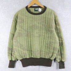 画像1: 80's SAFTBAK USA製 ウッドランドカモ柄 キルティングスウェット (1)