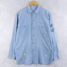 画像1: 50〜60's U.S.NAVY ステンシル入り シャンブレーシャツ (1)