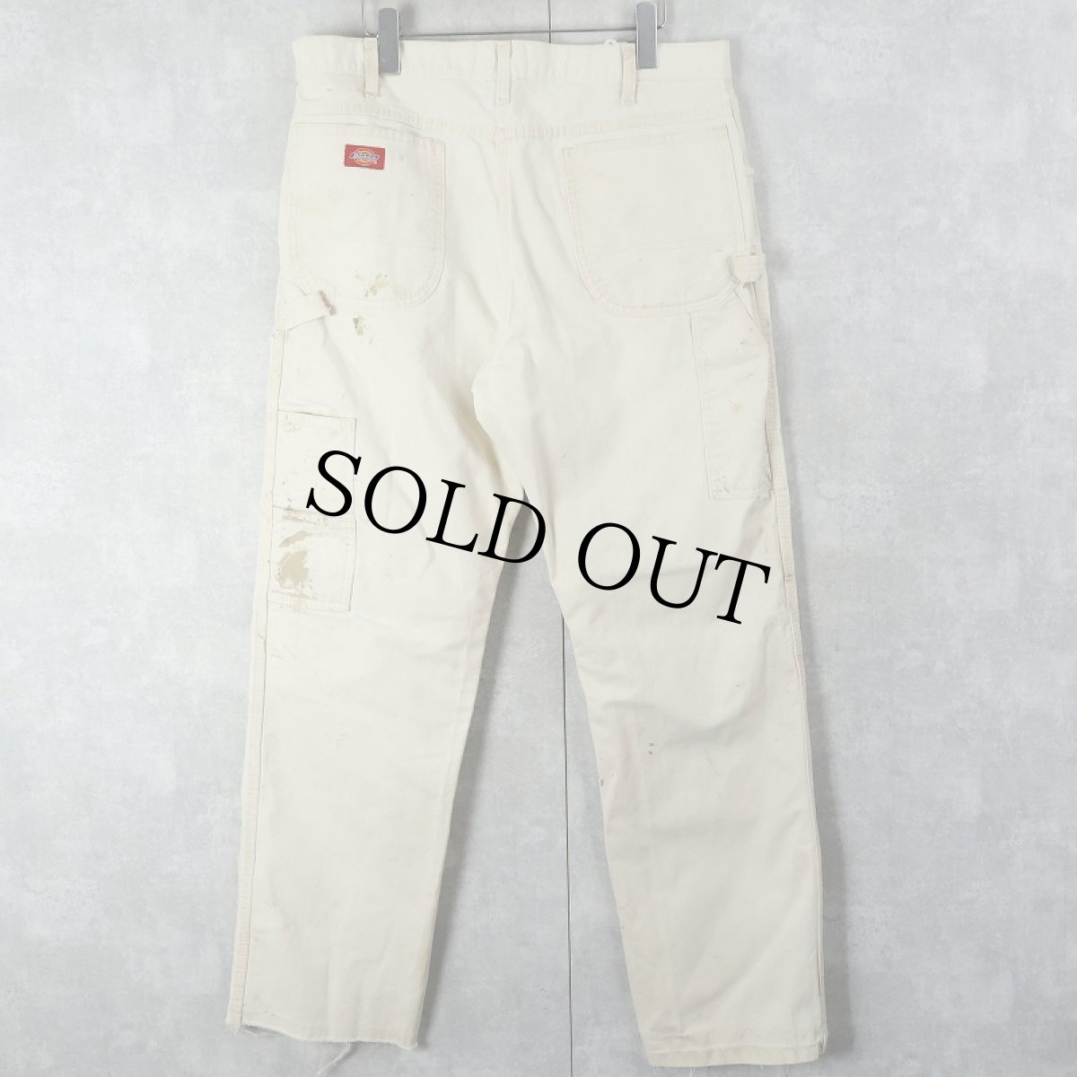 画像1: Dickies ペンキペイント ペインターパンツ W35 (1)