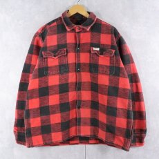 画像1: バッファローチェック柄 ヘビーネル シャツジャケット (1)