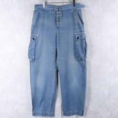 画像1: LAUREN JEANS Co. RALPH LAUREN デニムカーゴパンツ W33 (1)