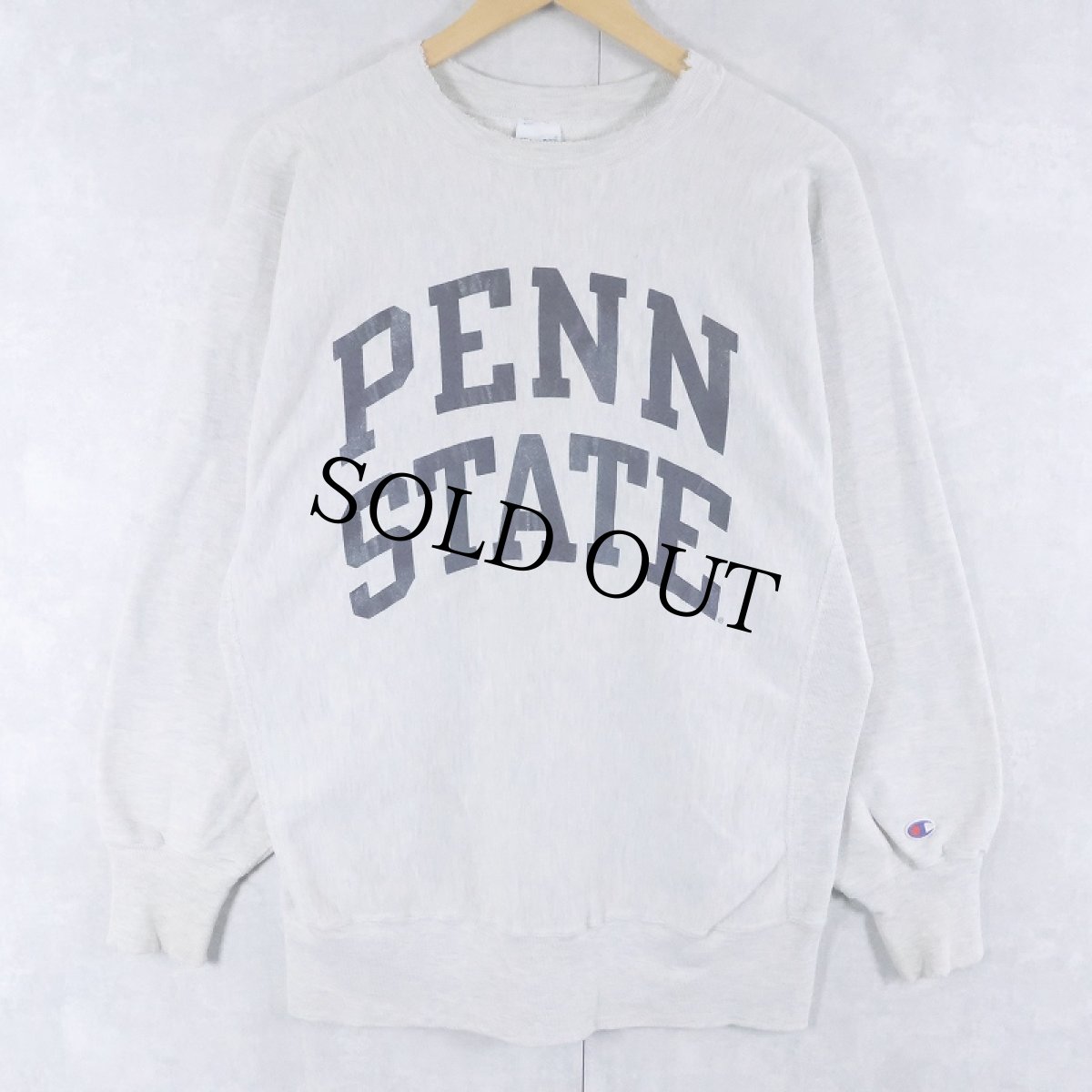 画像1: 90's Champion REVERSE WEAVE USA製 "PENN STATE" プリントスウェット XL (1)