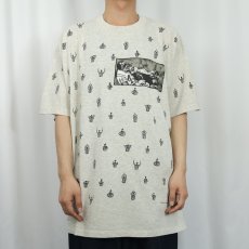 画像2: 90's rel-e-vant products USA製 レフェリー柄 マルチプリントTシャツ XL (2)