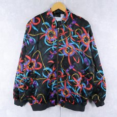 画像1: 90's Westbound 総柄 中綿入り キルティングボンバージャケット XL (1)