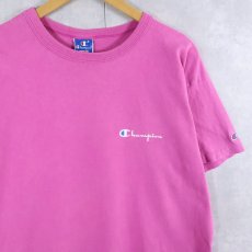 画像1: 80〜90's Champion USA製 青刺繍タグ 後期 ロゴプリントTシャツ XL (1)