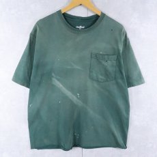 画像1: Carhartt カットオフ フェード 無地ポケットTシャツ M (1)