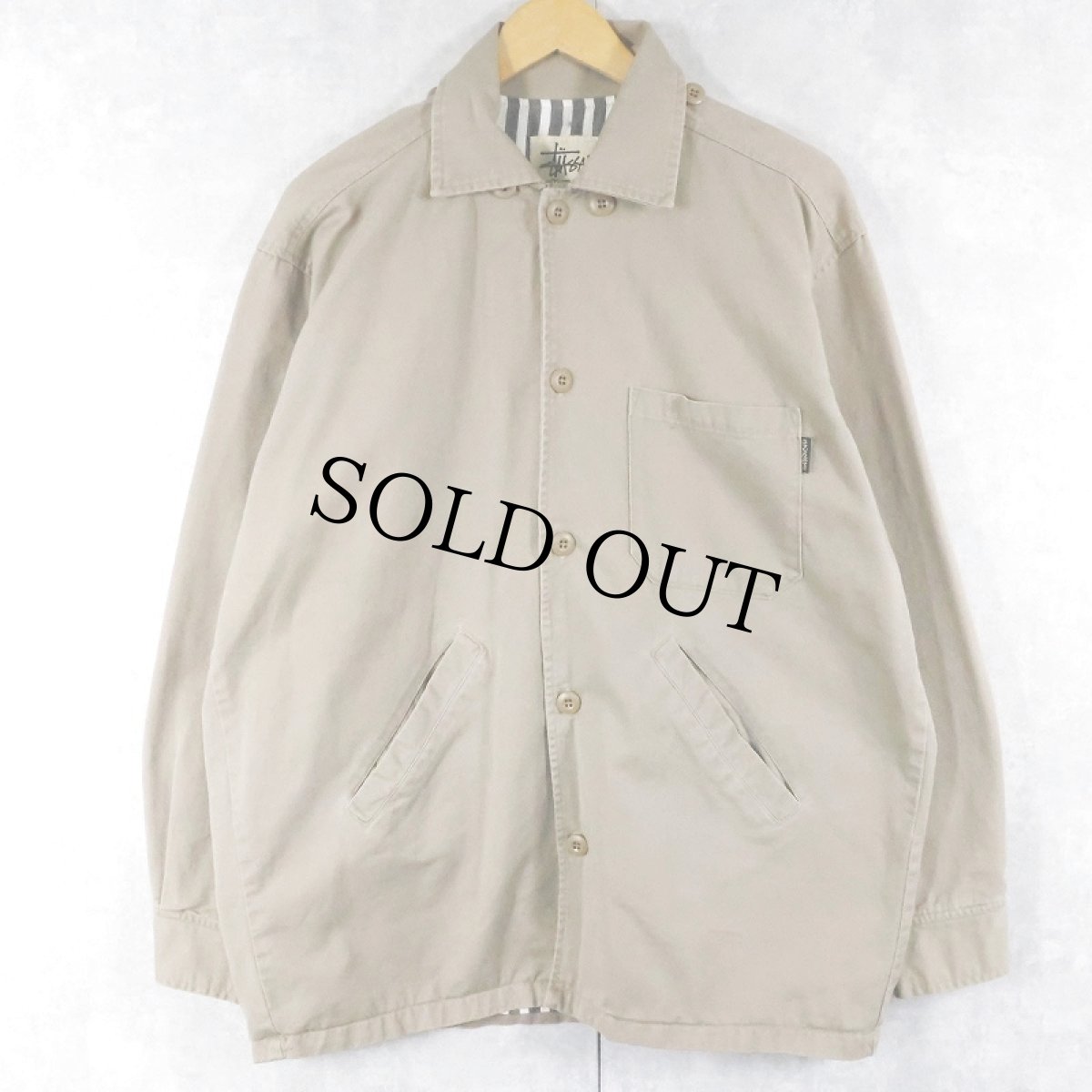 画像1: 90's STUSSY "OUTER GEAR" コットンジャケット S (1)