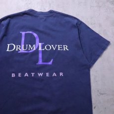 画像1: DRUM LOVER パロディプリントTシャツ L (1)