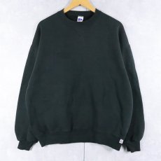 画像1: 90's RUSSELL ATHLETIC 前V 無地スウェット XL (1)