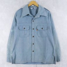 画像1: 70's Levi's "Panatela Tops" オレンジタブ シャンブレーシャツジャケット XL (1)