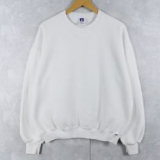 画像1: 90's RUSSELL ATHLETIC USA製 前V 無地スウェット XL (1)