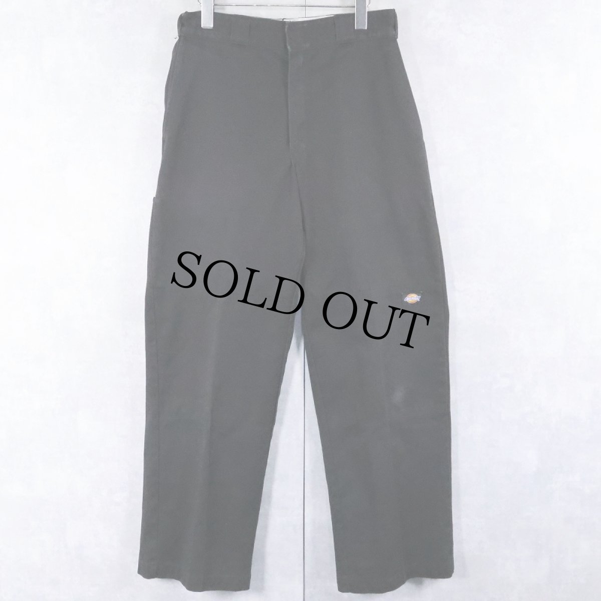 画像1: Dickies USA製 ダブルニー ワークパンツ BLACK W31 (1)