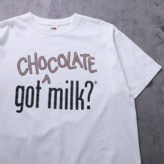 画像1: got chocolate milk? 広告パロディプリントTシャツ XL (1)