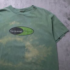 画像2: 90's SESAME STREET USA製 キャラクターパロディプリントTシャツ L (2)