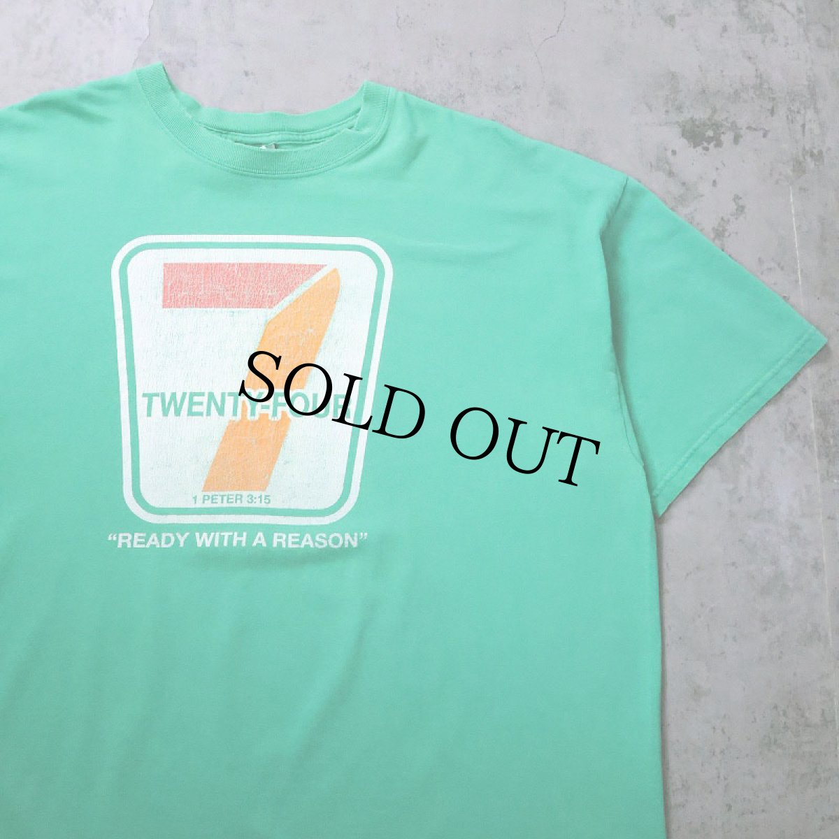 画像1: TWENTY-FOUR ジーザス パロディプリントTシャツ XL (1)