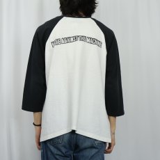 画像3: 90's RAGE AGAINST THE MACHINE "EVIL EMPIRE" ロックバンド ラグランTシャツ XL (3)