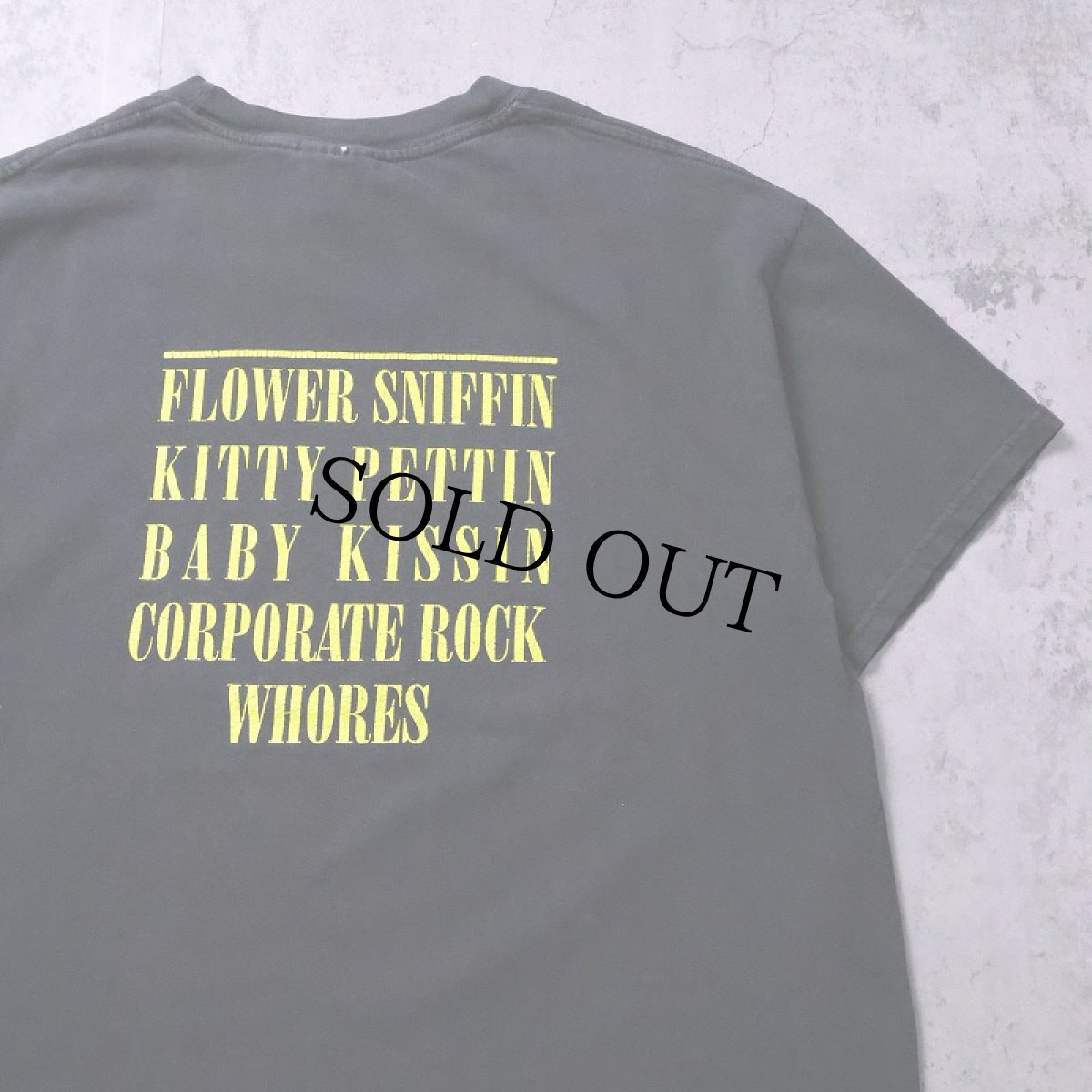 画像2: 90's〜 NIRVANA "SMILE" ロックバンドプリントTシャツ BLACK L (2)