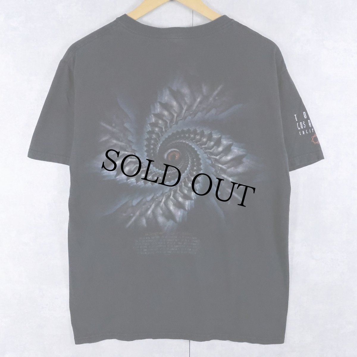 画像2: 2010 TOOL ロックバンド ツアープリントTシャツ BLACK M (2)