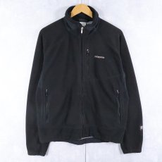 画像1: 2000's Patagonia USA製 ライトウェイト R4 フリースジップジャケット BLACK L (1)