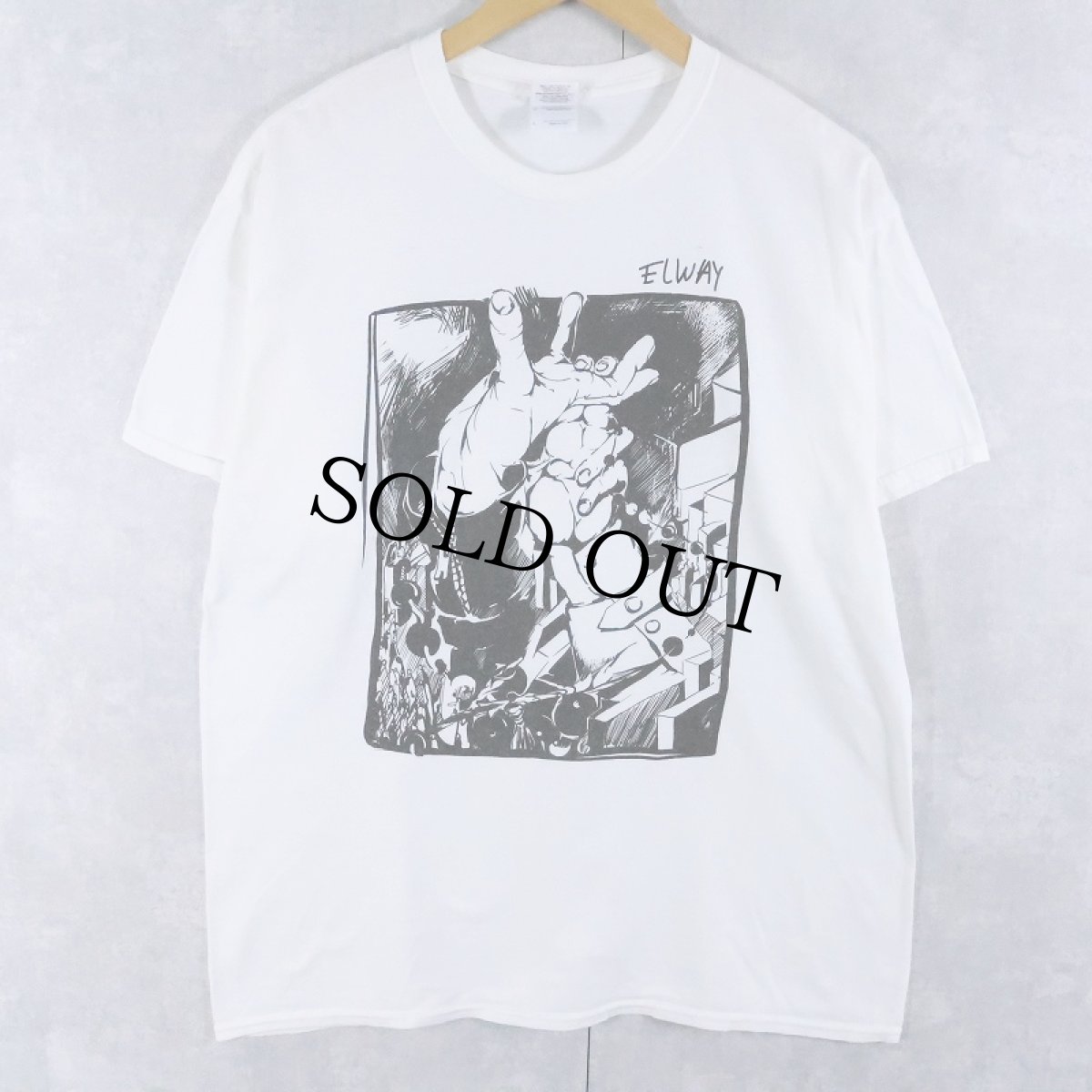 画像1: "ELWAY" プリントTシャツ L (1)