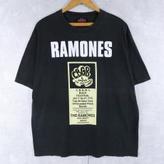 画像1: RAMONES "CBGB Music Festicval" パンクロックバンド プリントTシャツ BLACK XL  (1)