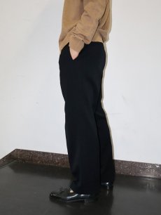 画像2: 50〜60's JAPAN製 2タック ウールスラックス BLACK W31 (2)