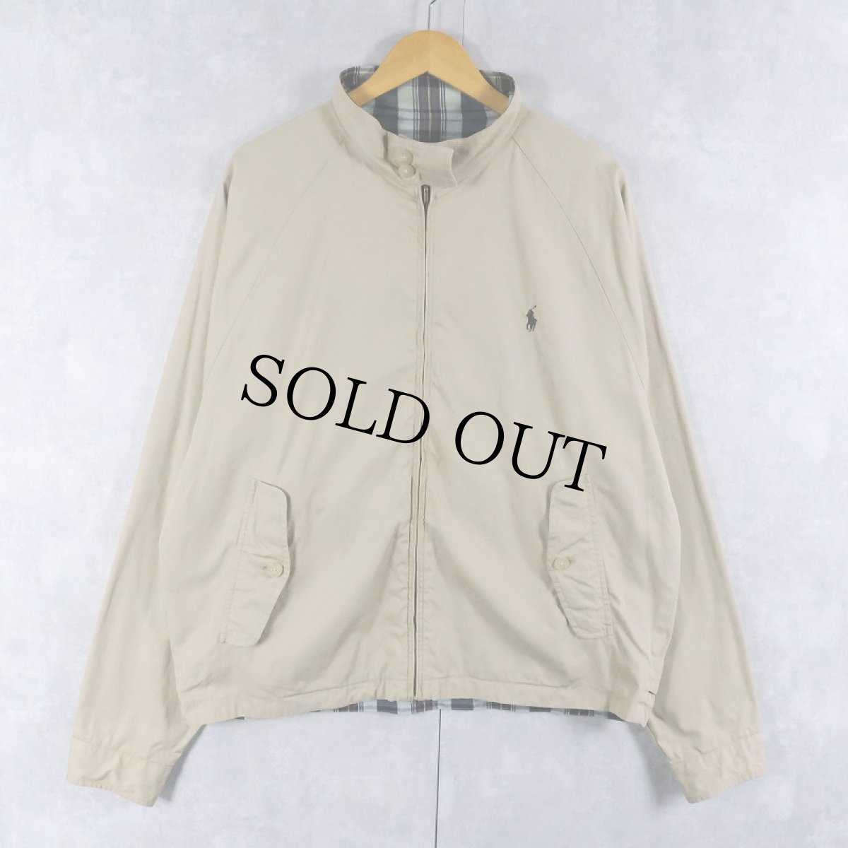 画像2: POLO Ralph Lauren "G-9 TYPE" リバーシブル コットンスイングトップ XL (2)