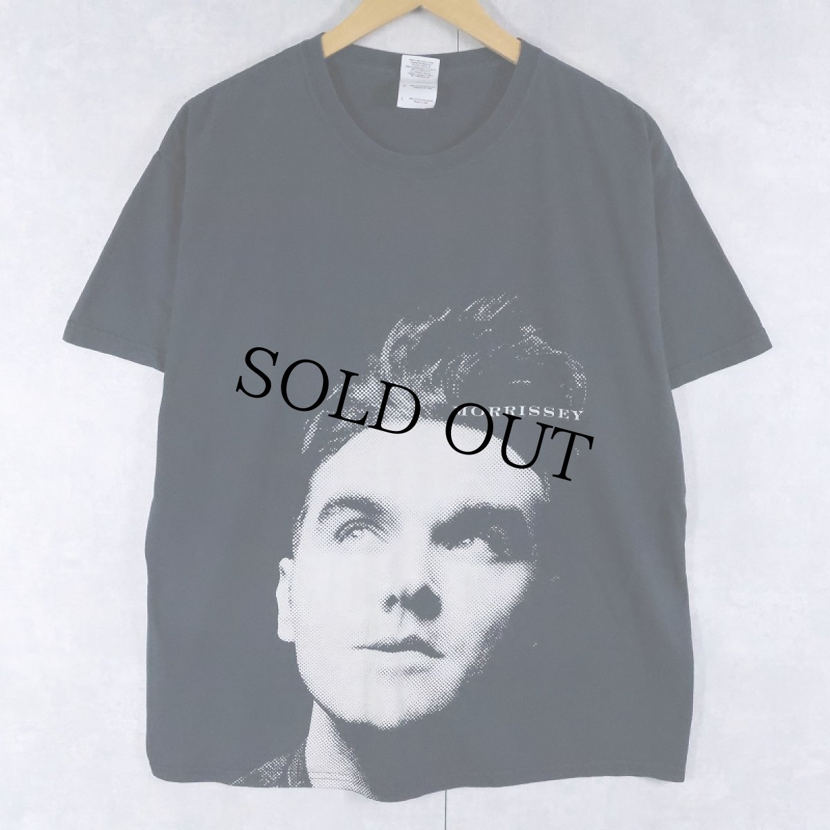 画像1: MORRISSEY ミュージシャン プリントTシャツ BLACK L (1)