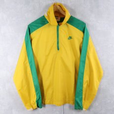 画像1: 70's NIKE USA製 ハーフジップナイロンジャケット L (1)
