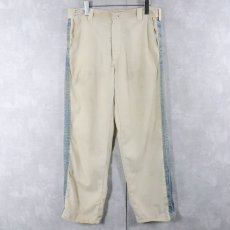 画像1: 〜60's "STATE PRISON" デニムサイドラインカスタム トラウザーズ W31 (1)